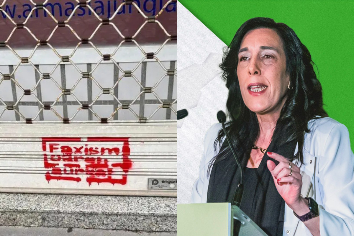 Atacan la tienda en Vitoria de Amaia Martínez, parlamentaria vasca de VOX: «Ni el PSOE ni Bildu se han solidarizado»