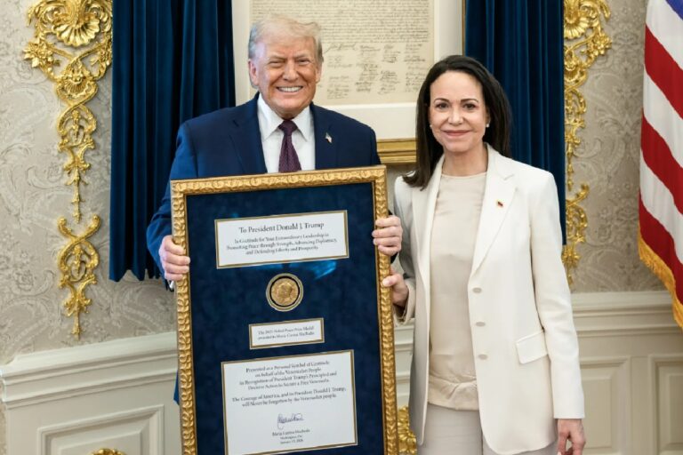 La Casa Blanca acoge un segundo encuentro entre Trump y María Corina Machado para analizar el rumbo de la transición en Venezuela