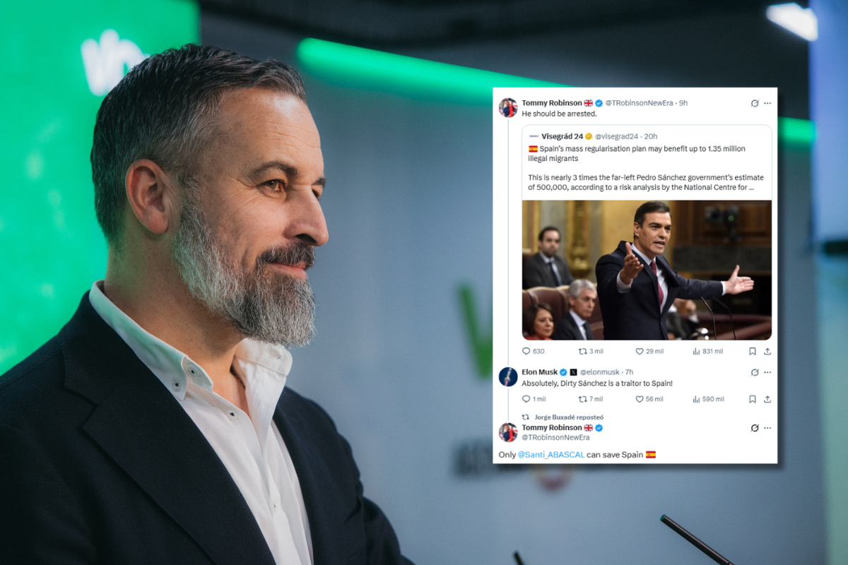 La conversación de Elon Musk y el patriota británico Tommy Robinson en defensa de la soberanía española: «Sólo Santiago Abascal puede salvarles»