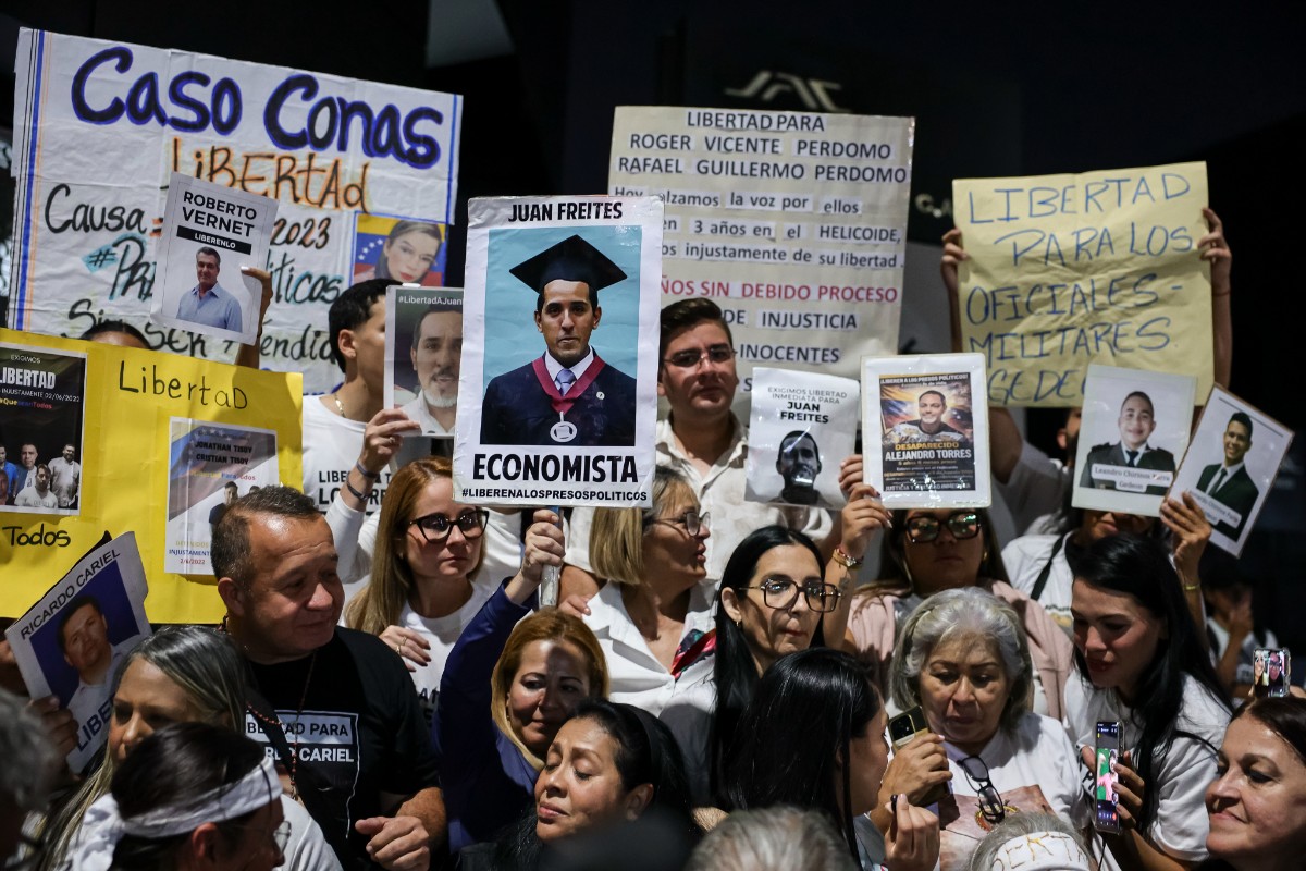 La ONG Foro Penal recuerda que aún hay más de 600 presos políticos en Venezuela