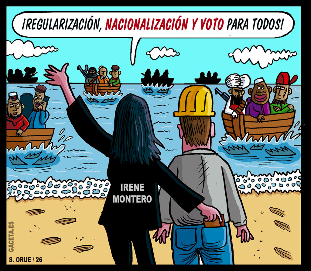 Irene Montero revela el plan de la izquierda para imponer la invasión y reemplazar al pueblo español