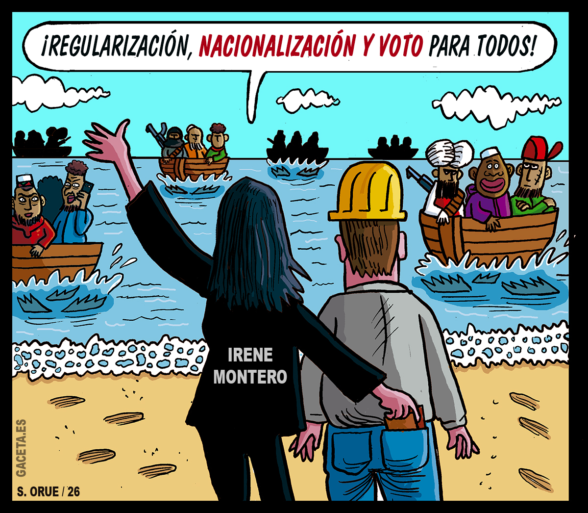 Irene Montero revela el plan de la izquierda para imponer la invasión y reemplazar al pueblo español
