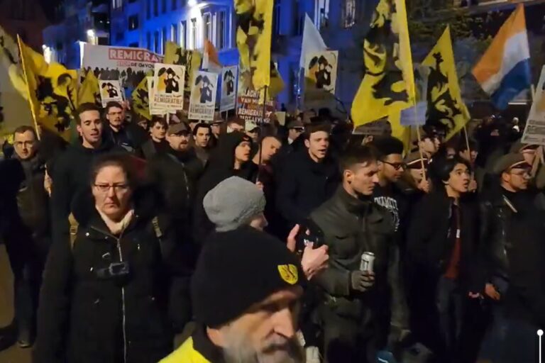 Cientos de personas respaldan en Lovaina (Bélgica) una marcha por la remigración pese a los intentos de boicot de la izquierda