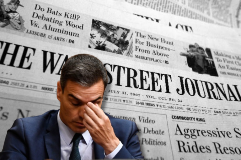 El Wall Street Journal retrata a Pedro Sánchez por su defensa de los ayatolás: «El régimen iraní aún cuenta con tontos útiles»