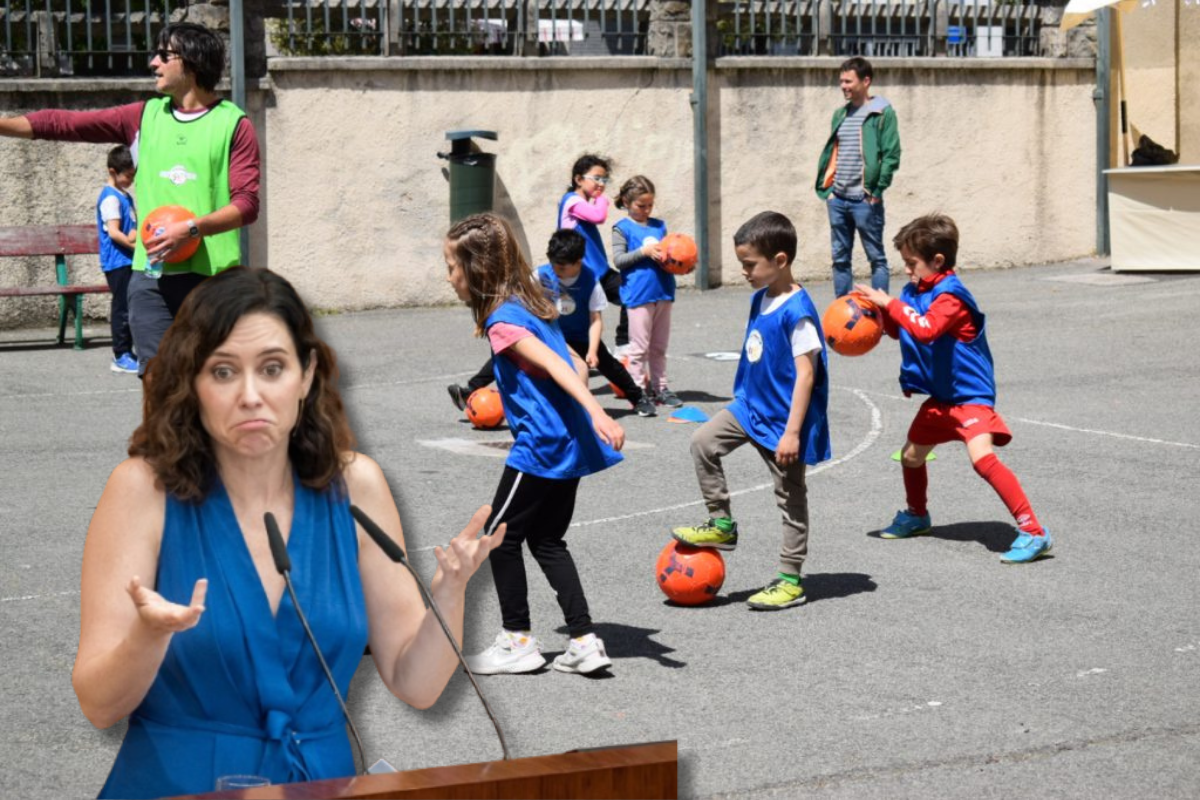 Varios colegios públicos que dependen del Gobierno de Madrid (PP) prohíben el fútbol porque consideran que «fomenta la desigualdad»