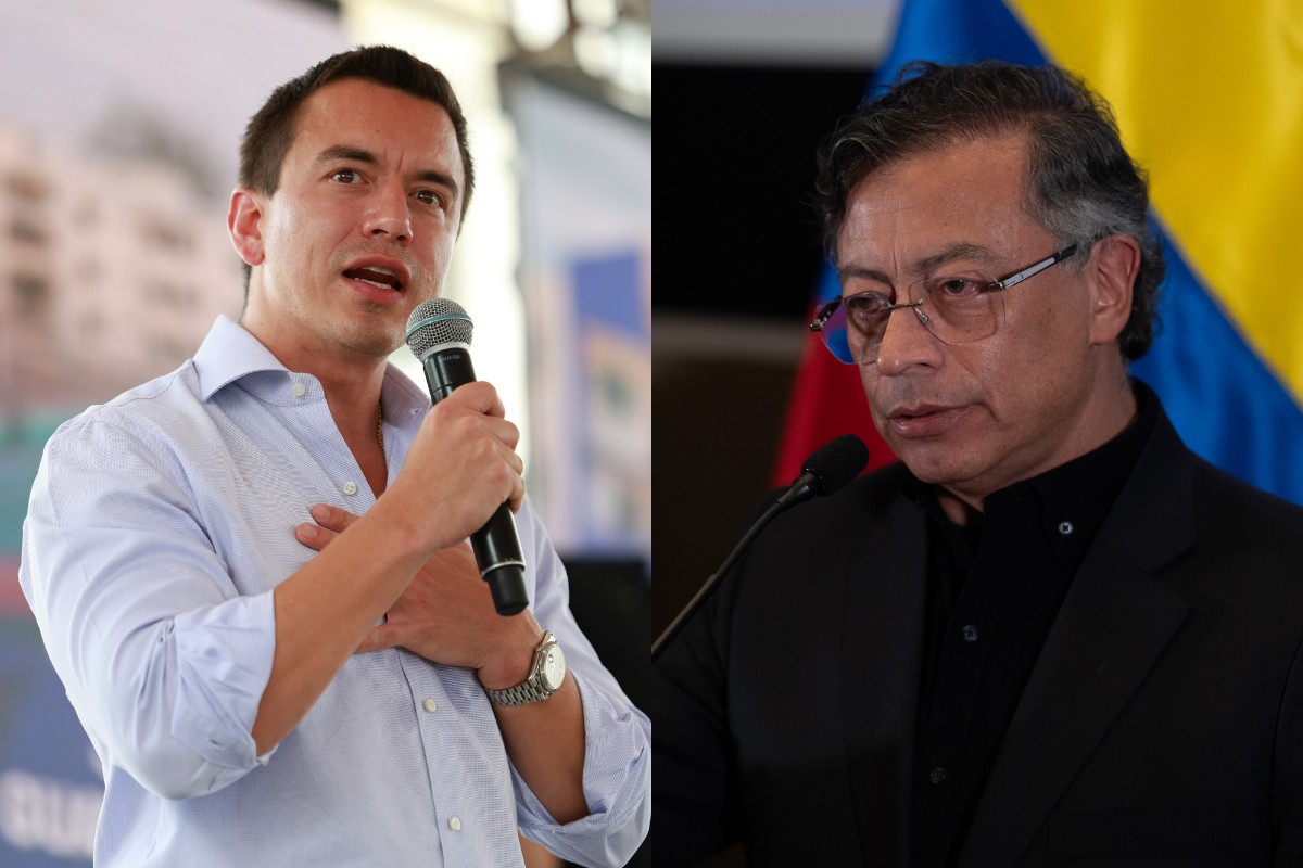 Noboa asoma que Petro está creando una disputa diplomática con Ecuador con fines electorales: «Está teniendo ciertos problemas en su campaña»