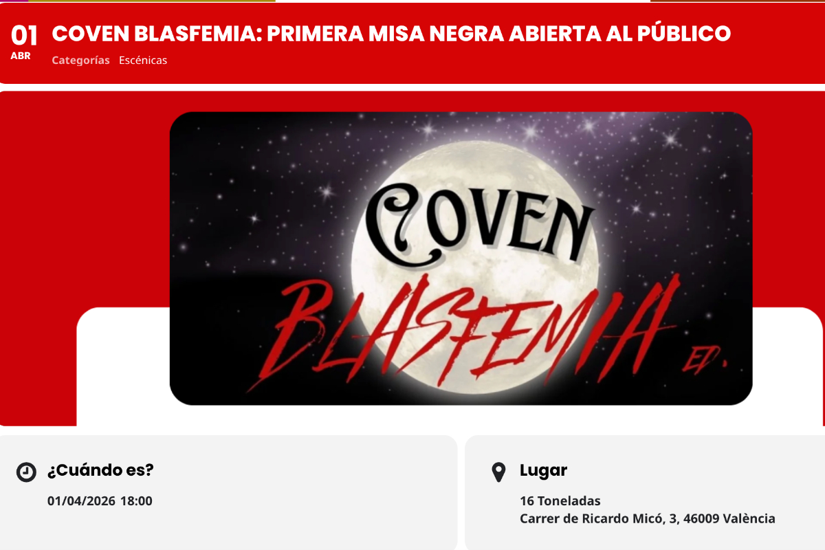 Cancelada una «misa negra» en Valencia tras las protestas de fieles que se concentraron para rezar en las inmediaciones del local