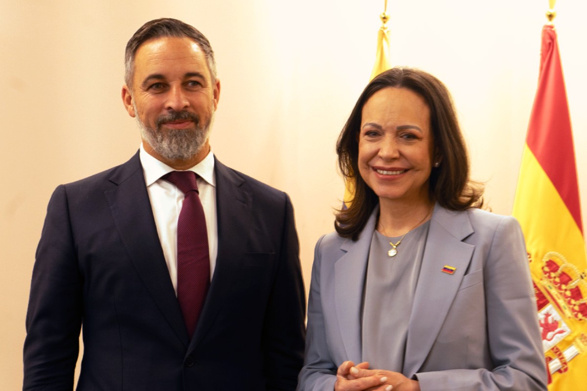 María Corina Machado agradece a Santiago Abascal, a VOX y a la Fundación Disenso el apoyo desde el principio a la causa de la libertad en Venezuela