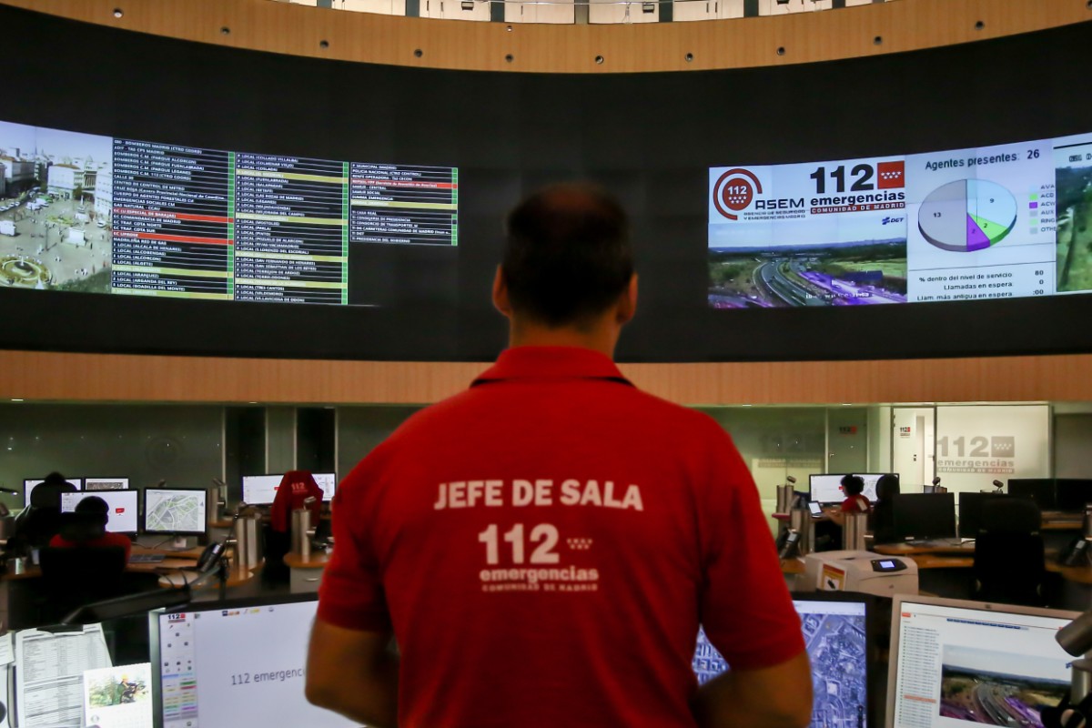 Un incidencia por «problemas técnicos» impide la recepción de llamadas en el teléfono 112 de emergencias de la Comunidad de Madrid