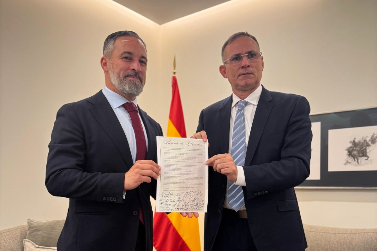 Santiago Abascal recibe a José Daniel Ferrer, preso político y referente de la disidencia cubana, y le transmite el firme apoyo de VOX para el fin del régimen criminal castrista