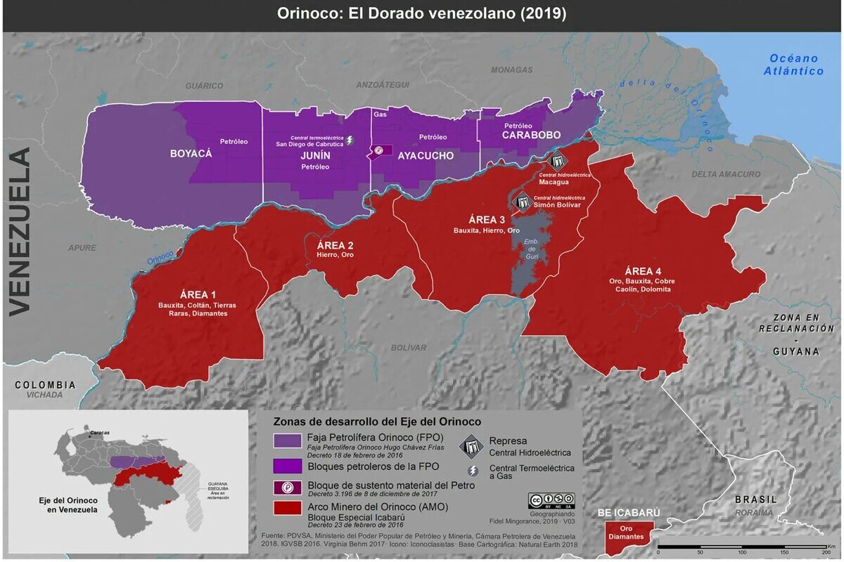La UDEF localiza menciones al área de la mina de oro que Maduro regaló a Zapatero: 60.000 toneladas y un yacimiento en pleno arco del Orinoco
