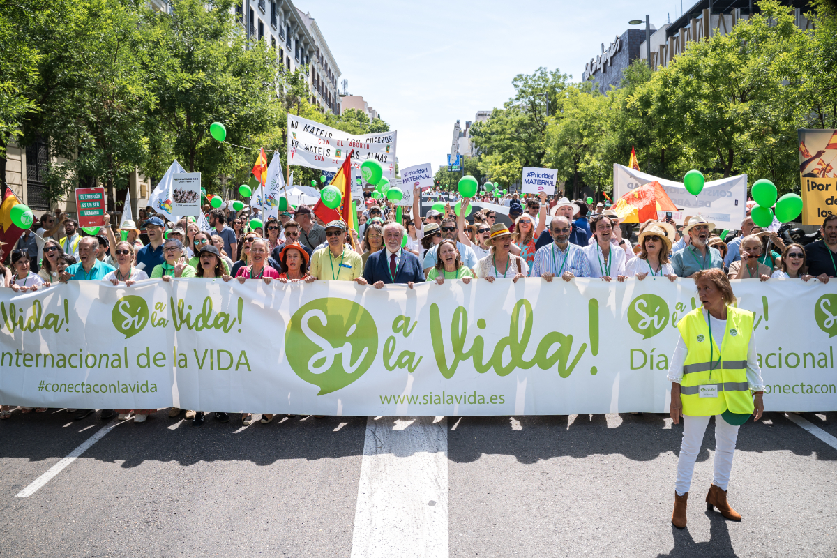 Miles de personas se manifiestan en Madrid a favor de la vida y para protestar contra el blindaje del aborto en la Constitución