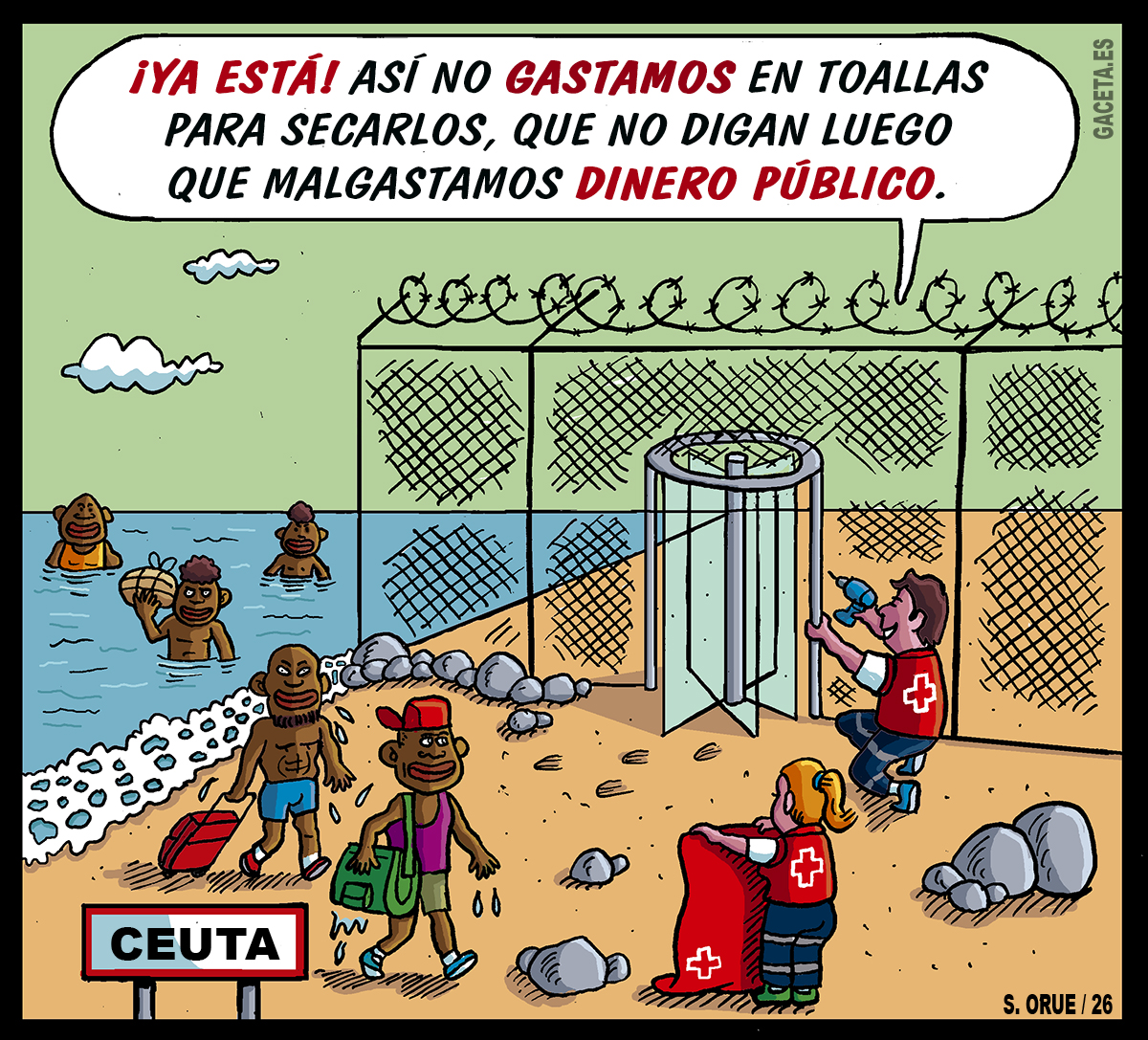 Las mafias promocionan Ceuta como complejo turístico: pistas deportivas, peluquería… y billete gratis a la península