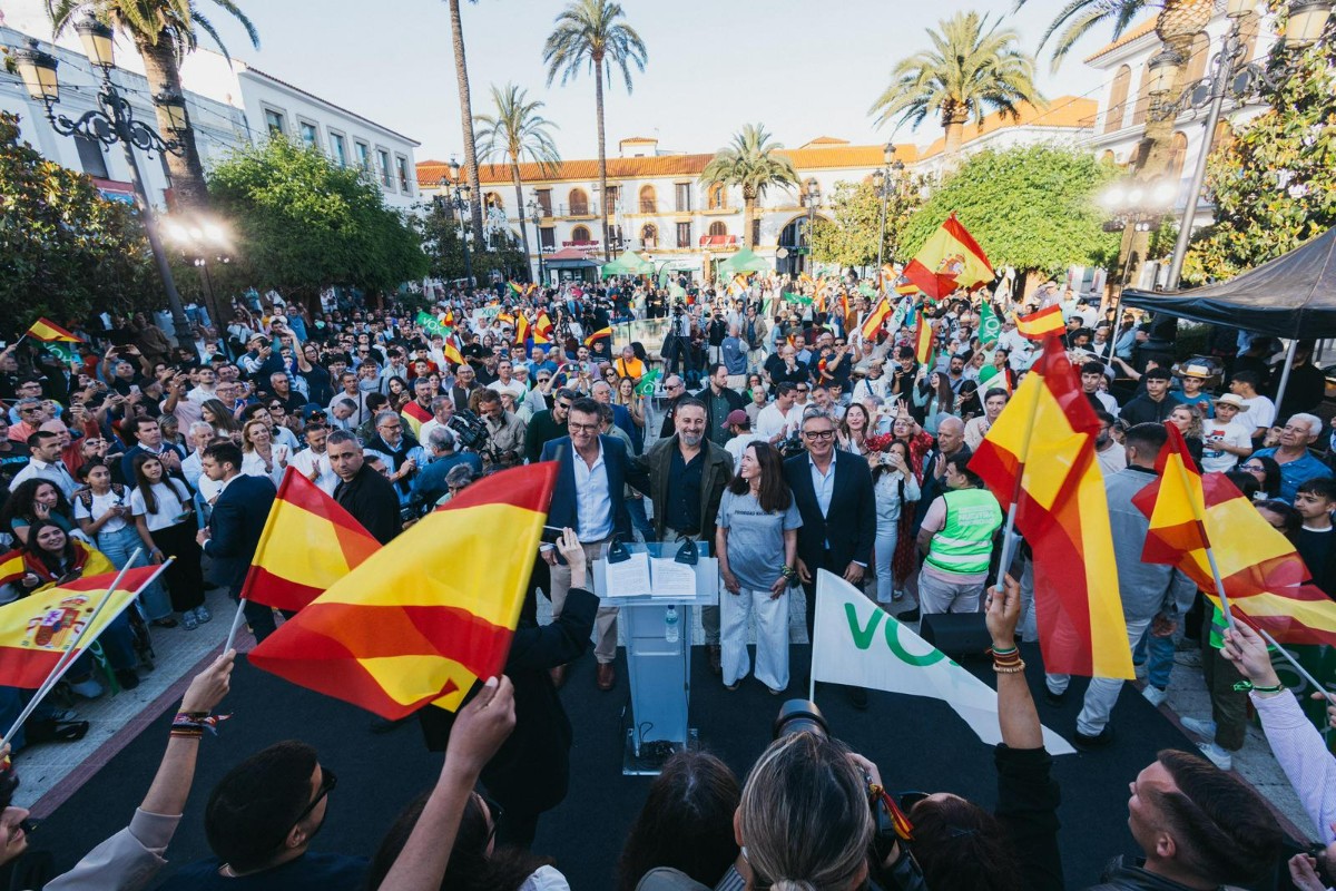 Santiago Abascal denuncia en un gran acto en Lepe (Huelva) la «tercermundización» de los servicios públicos mientras hay récord de impuestos