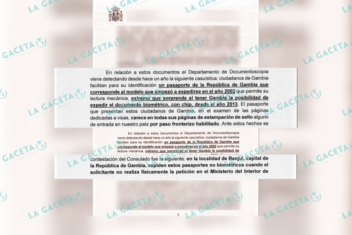 La Policía Científica advierte de la poca fiabilidad de los pasaportes de Gambia y otros países subsaharianos: «Es un coladero»