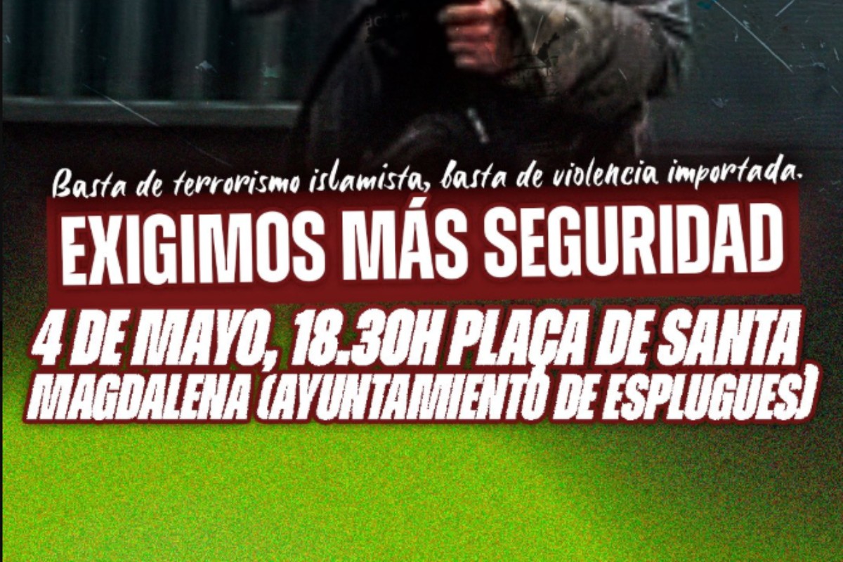 VOX anuncia una protesta en Esplugues de Llobregat (Barcelona) tras el asesinato de una joven a puñaladas: «Basta de terrorismo islamista»