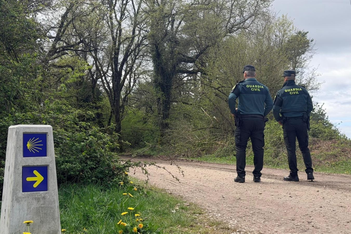 Detenida una italiana armada con un estilete tras agredir a dos guardias civiles en el Camino de Santiago