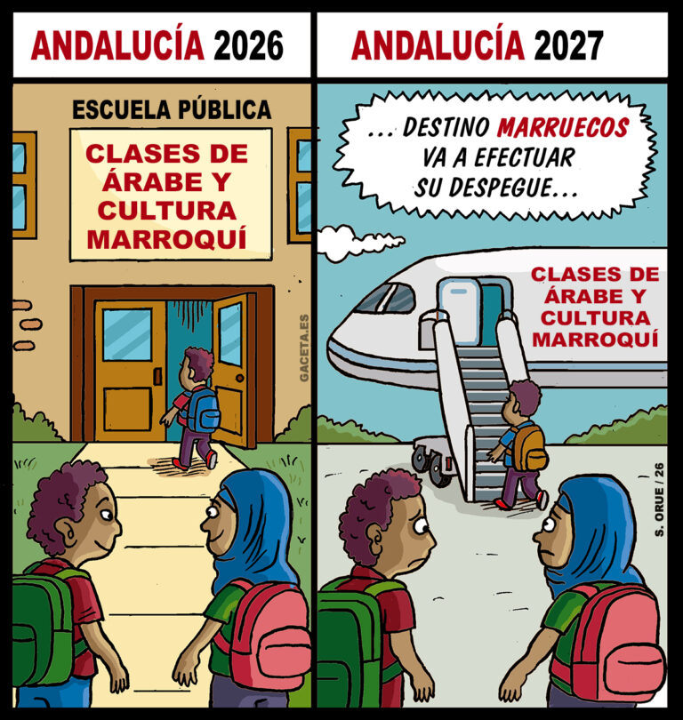 La Junta eliminará clases de árabe y cultura marroquí en colegios e institutos de Andalucía gracias a VOX