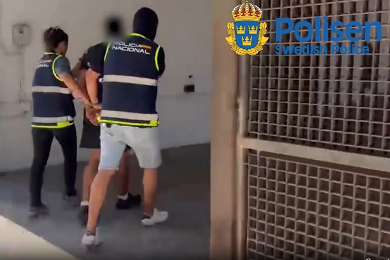 La Policía Nacional detiene a una persona vinculada a las mafias suecas relacionadas con el crimen organizado