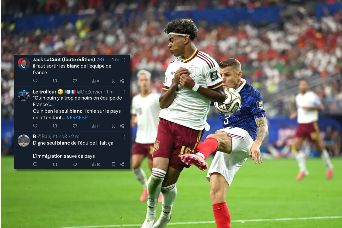 Inmigrantes atacan con insultos racistas al futbolista Lucas Digne tras su penalti a Lamine Yamal en las semifinales: «Sucio blanco de mierda»