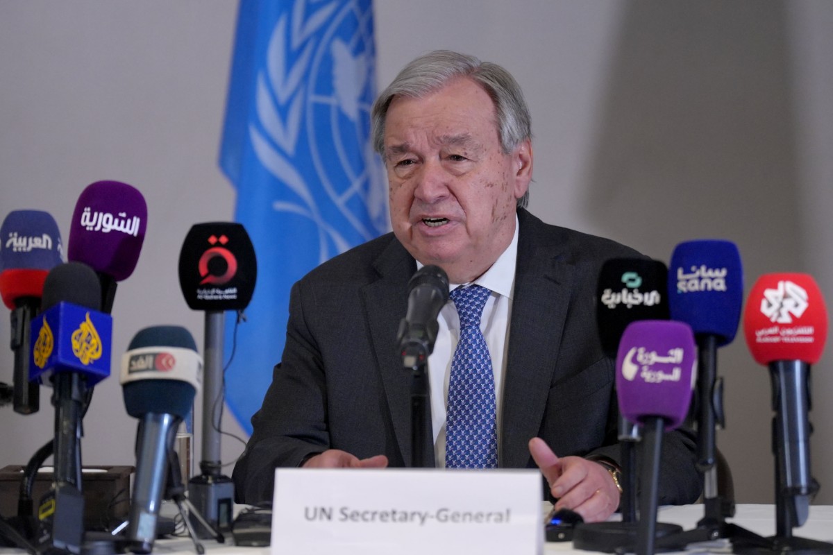 El secretario general de la ONU evita hablar de la amenaza que supone la invasión migratoria y llama a respetar «los derechos y la dignidad» de quienes lleguen a Ceuta