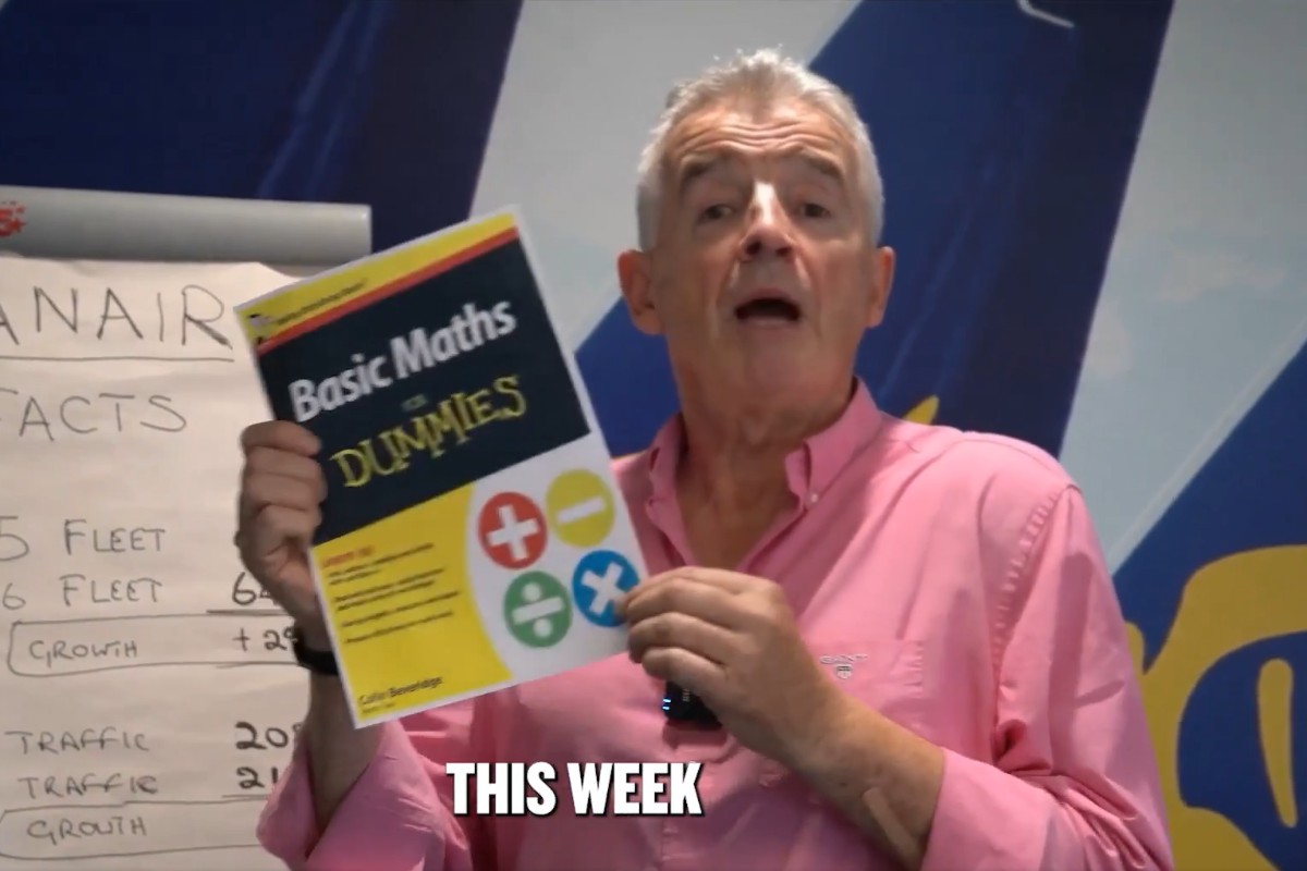 Ryanair desmiente a Óscar Puente: su CEO le llama «fracasado» y le enviará «Matemáticas para tontos»