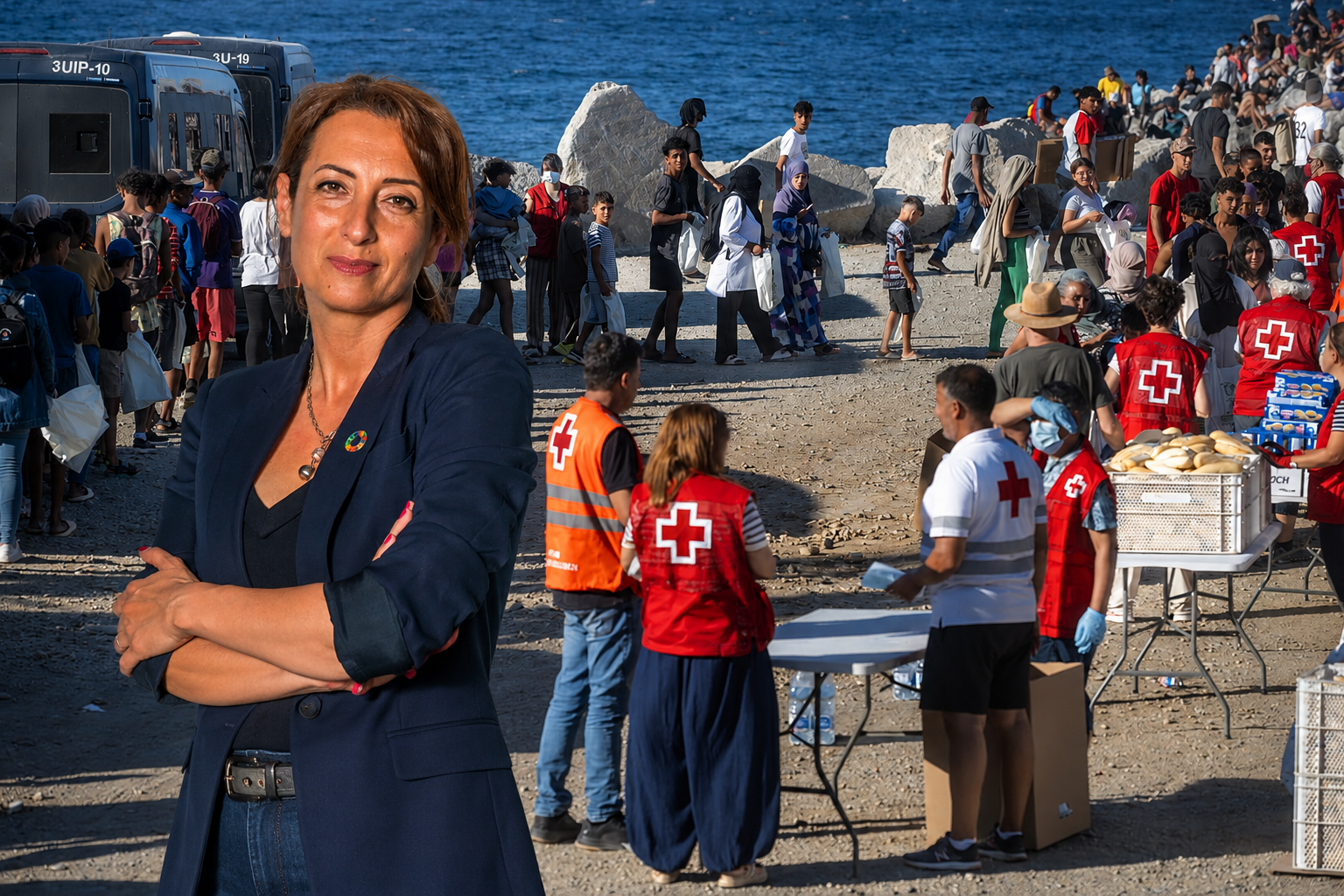 El negocio de la inmigración ilegal: Cruz Roja recibe 6,5 millones para gestionar la invasión de Ceuta con la pareja de Albares como vicepresidenta de la fundación