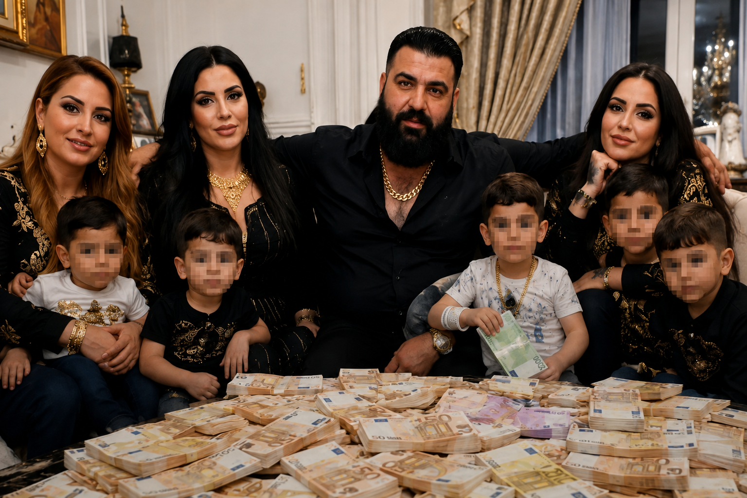 El negocio de la inmigración: un sirio con tres mujeres, 32 hijos y el 70% de familia con trayectoria criminal cobra 100.000 euros al año del Estado alemán