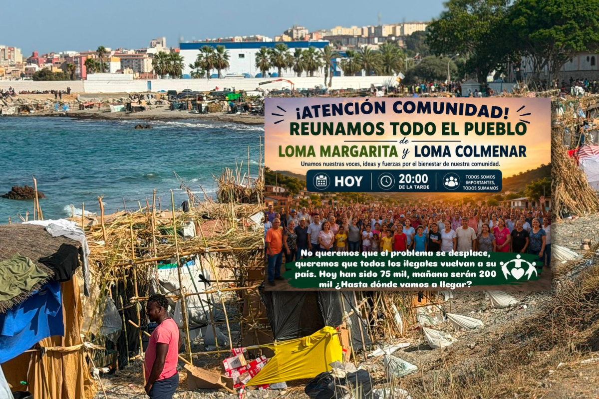Los ceutíes anuncian que cortarán el tráfico hacia Marruecos este jueves a las 20:00 si no se desalojan las barriadas de inmigrantes ilegales