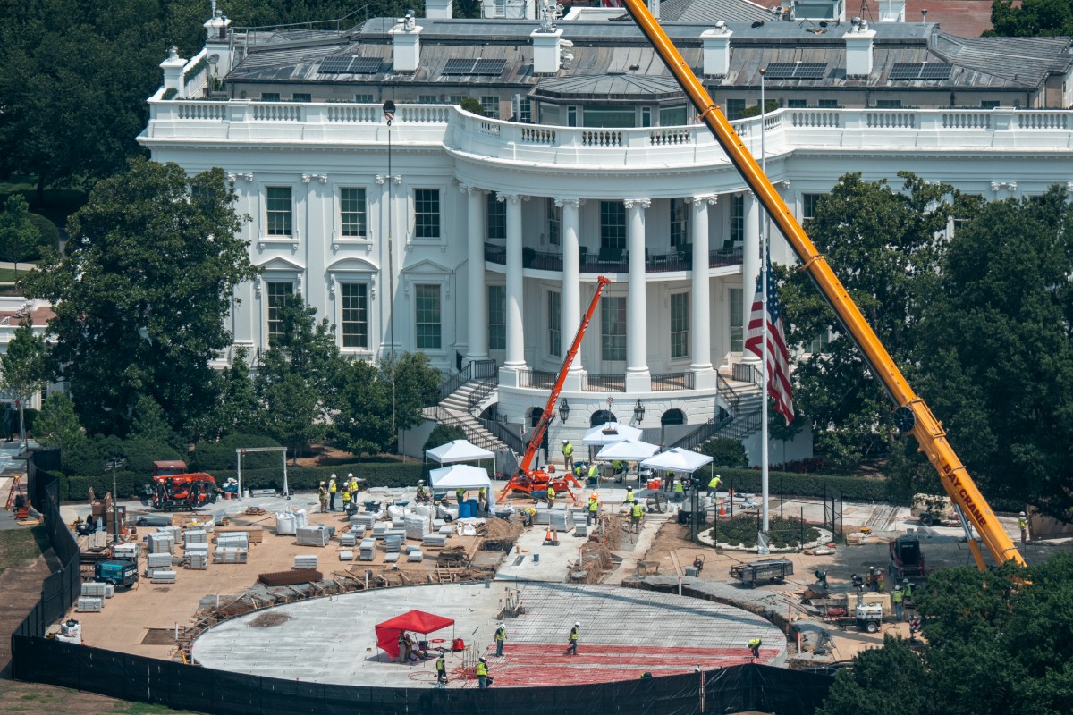 El presidente del Supremo autoriza a Trump a continuar la construcción del nuevo salón de baile de la Casa Blanca