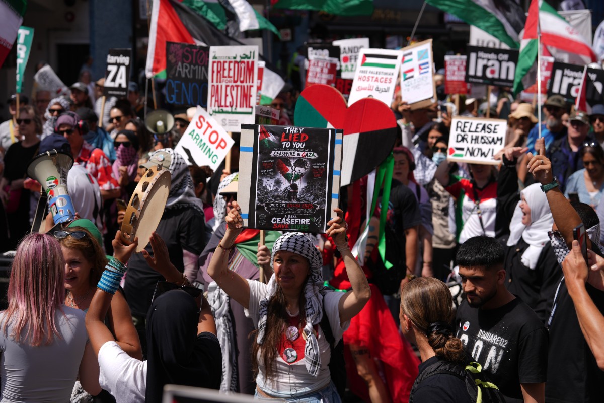 La Administración Trump investiga la presunta financiación china de las marchas propalestinas en el Reino Unido