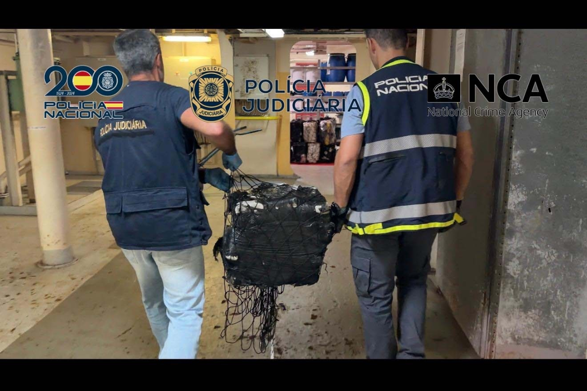 Golpe al narco colombiano: interceptan cinco toneladas de cocaína cerca a las Azores que iban a entrar en España por el Guadalquivir