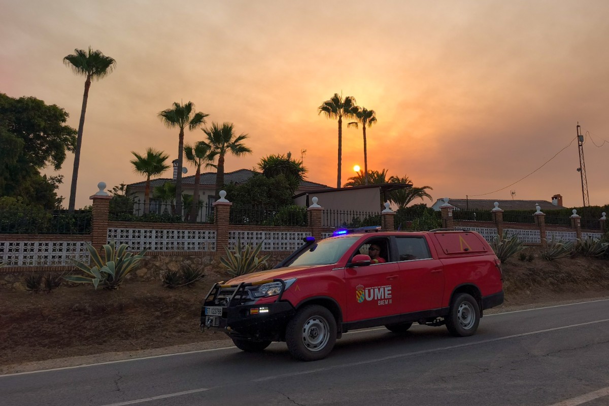 Evolución positiva del incendio de Niebla (Huelva) con gran parte de los flancos «sin frente activo»