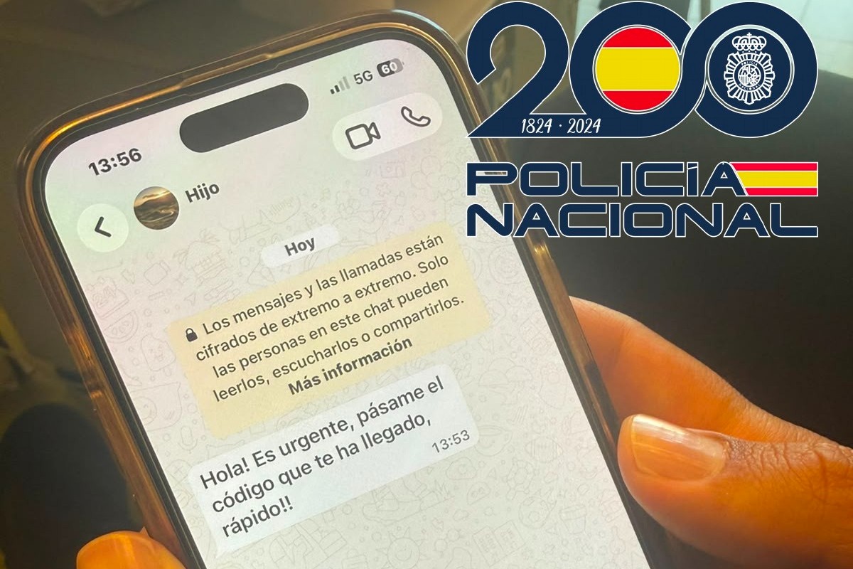 La Policía alerta de una estafa por WhatsApp para robar cuentas mediante código de verificación y usarlas para pedir dinero