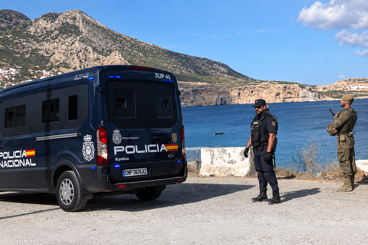 Policías españoles alertan de «mucho movimiento» en el lado marroquí de la frontera con Ceuta y despliegan un dispositivo preventivo en Benzú 