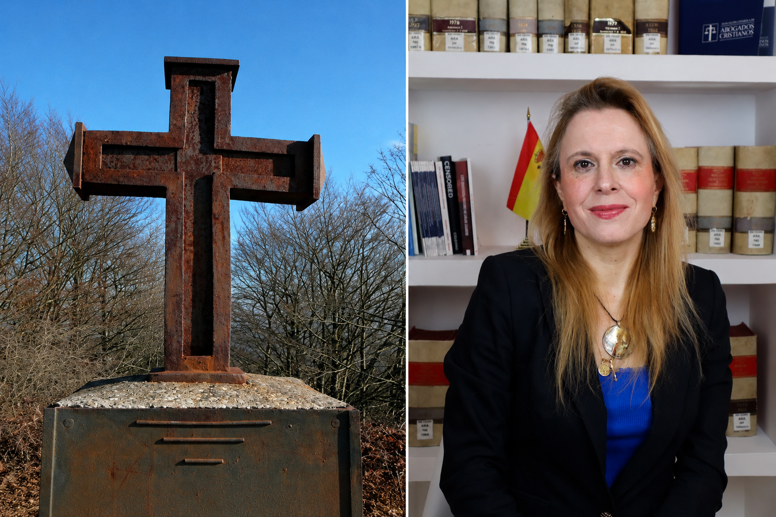 A los tribunales la organización juvenil proetarra que derribó la Cruz de Isusquiza, en Álava