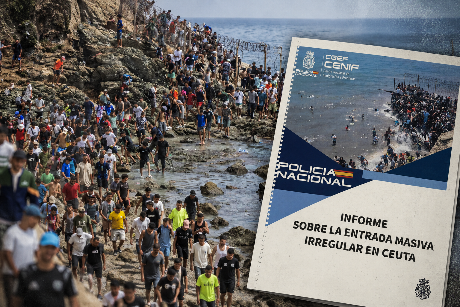 Un testigo de la invasión desvela que los grupos de WhatsApp que orquestaron el asalto a Ceuta estaban dirigidos por la inteligencia marroquí