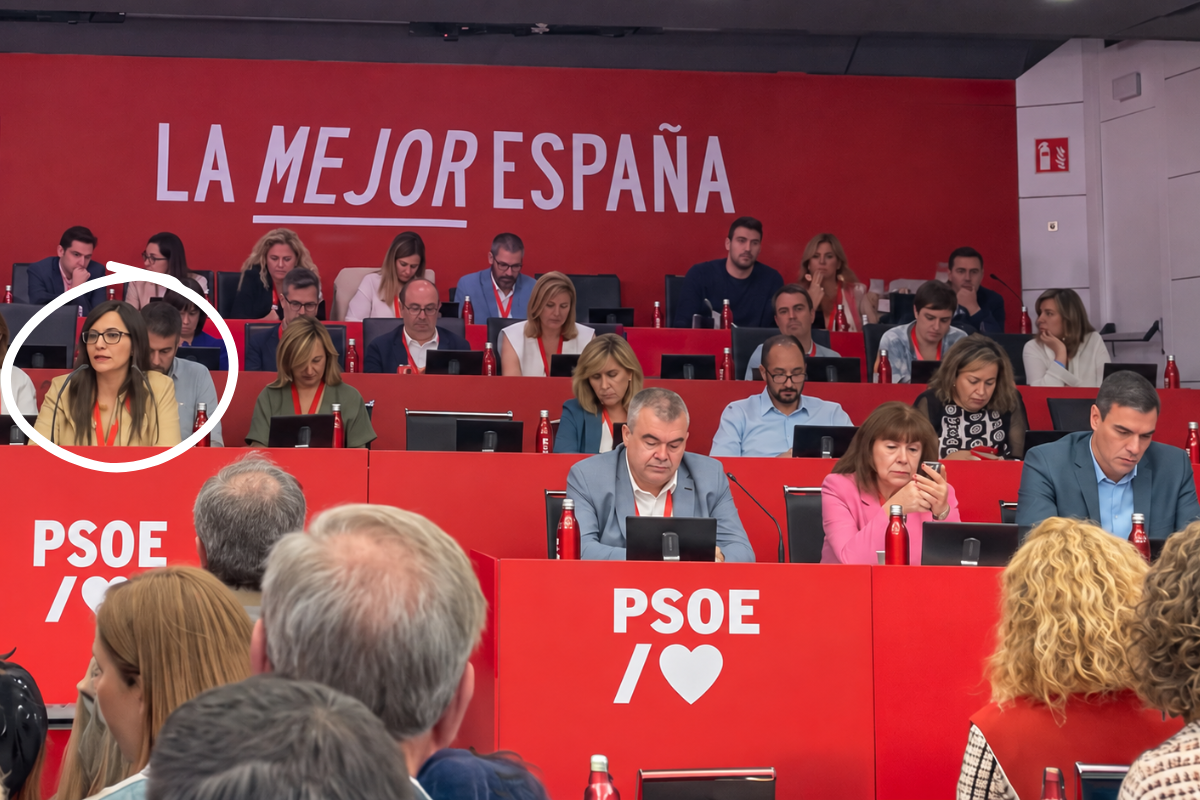 La líder del PSOE en Argentina, acusada de reunir pasaportes de muertos, se jactó en Ferraz de que el voto exterior «sostendrá» a Sánchez