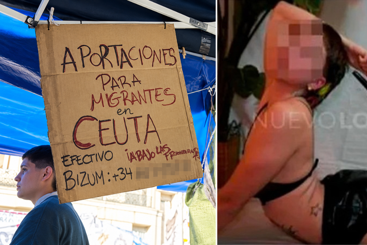Los acampados de Sol por el ‘caso Maricarmen’ piden dinero para los invasores de Ceuta con el número de móvil de una prostituta