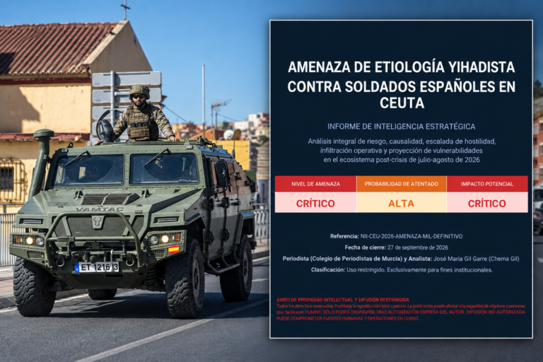 Un informe de un experto en terrorismo alerta de amenaza yihadista «crítica» contra soldados españoles en Ceuta por la escalada narrativa y operativa