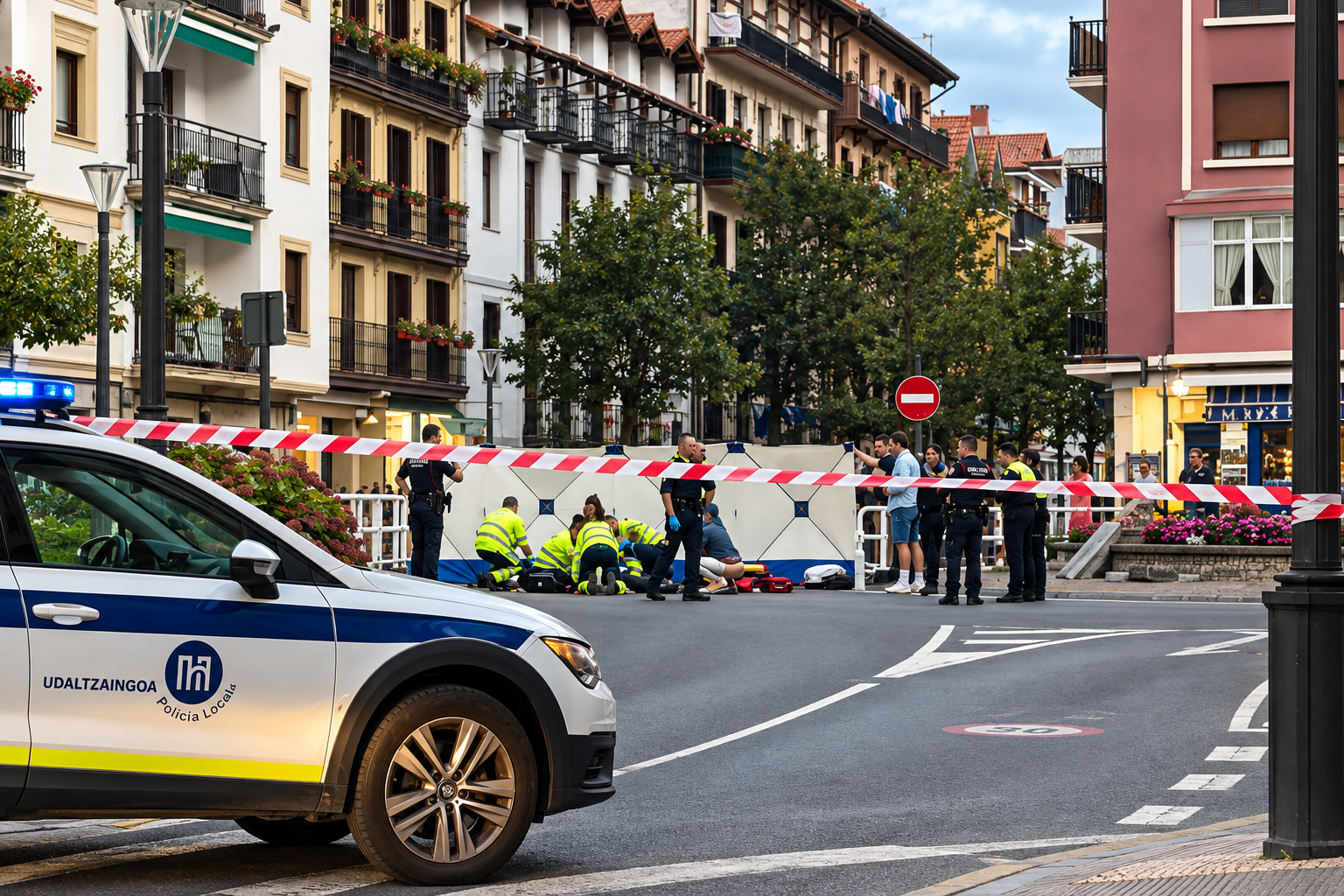 Un subsahariano con 12 antecedentes es abatido de un disparo tras intentar apuñalar a un policía en Fuenterrabía (País Vasco)