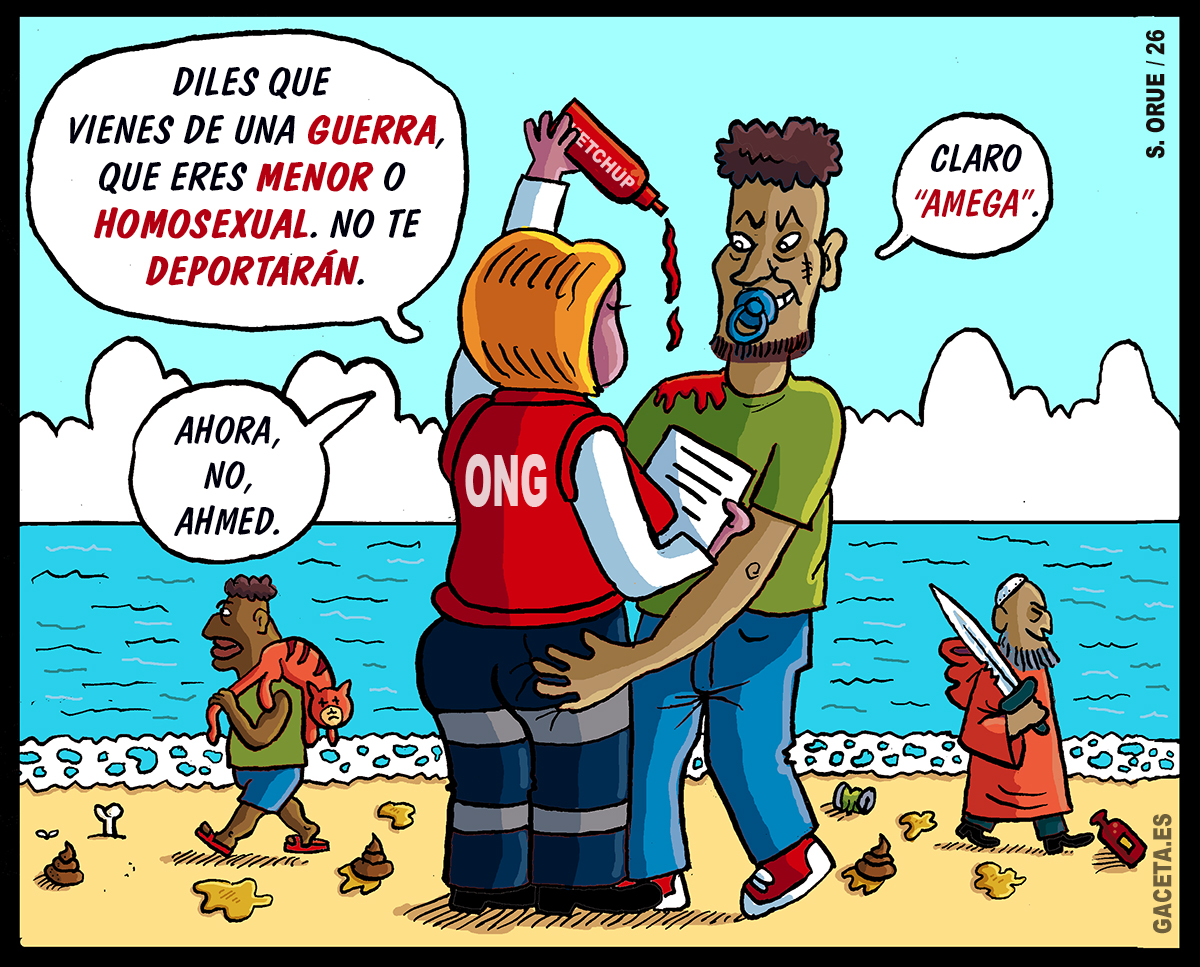 Una abogada desvela que la ONG instruyen a los invasores: «Todos dicen que vienen de la guerra, son menores o homosexuales»