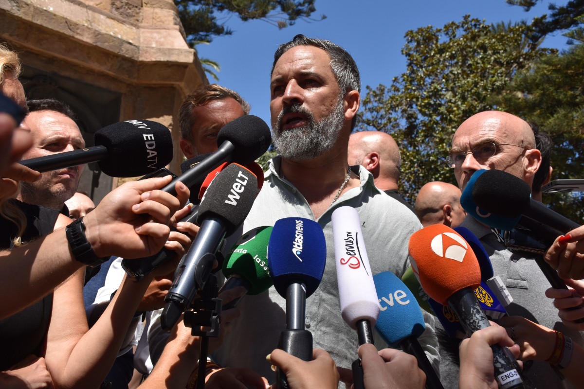 Abascal, ante la comparecencia de Pedro Sánchez en el Congreso: «Hoy viene Sánchez a mentir e insultar. Pero ayer la España viva estaba en la calle»