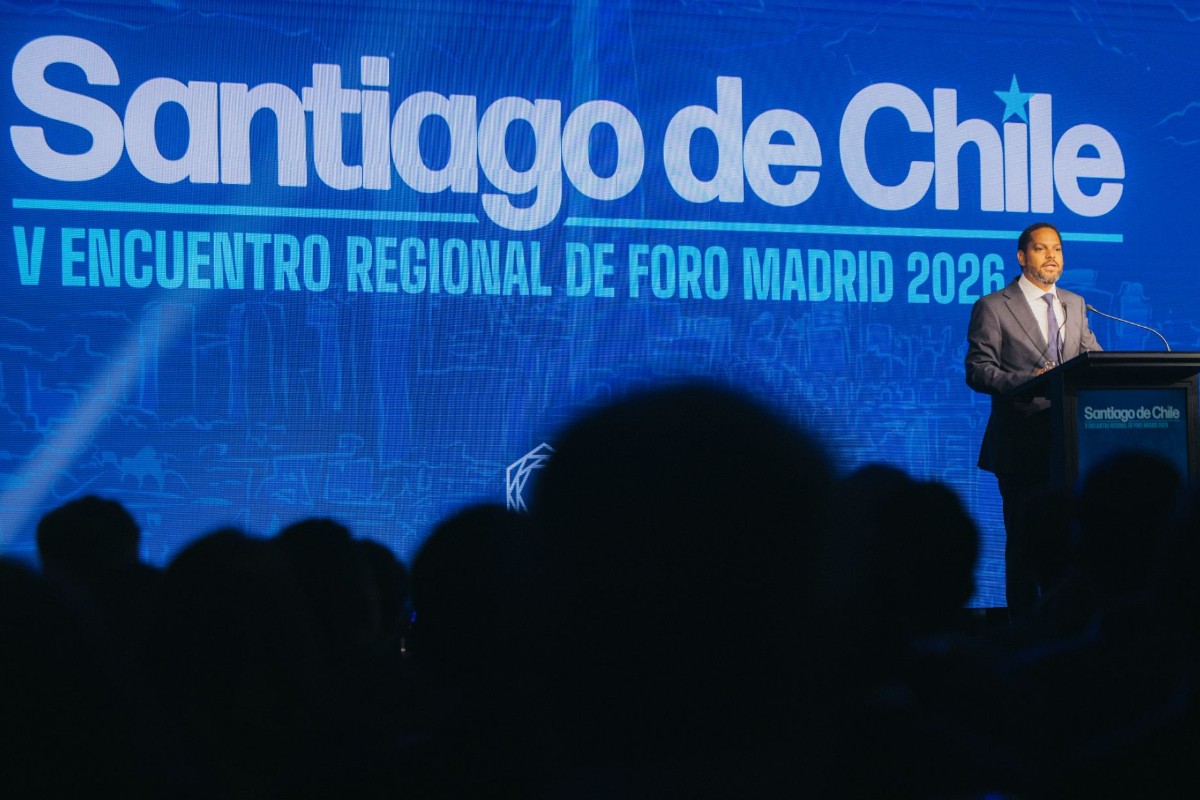 Ignacio Garriga (VOX), en el V Encuentro Regional de Foro Madrid en Santiago de Chile: «Sin fronteras seguras no hay soberanía»