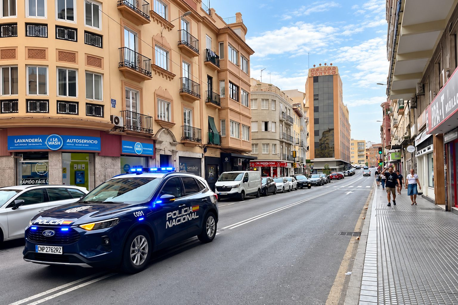 El hombre apuñalado por un colombiano con antecedentes en el centro de Málaga por defender a una mujer pierde un riñón y permanece en la UCI