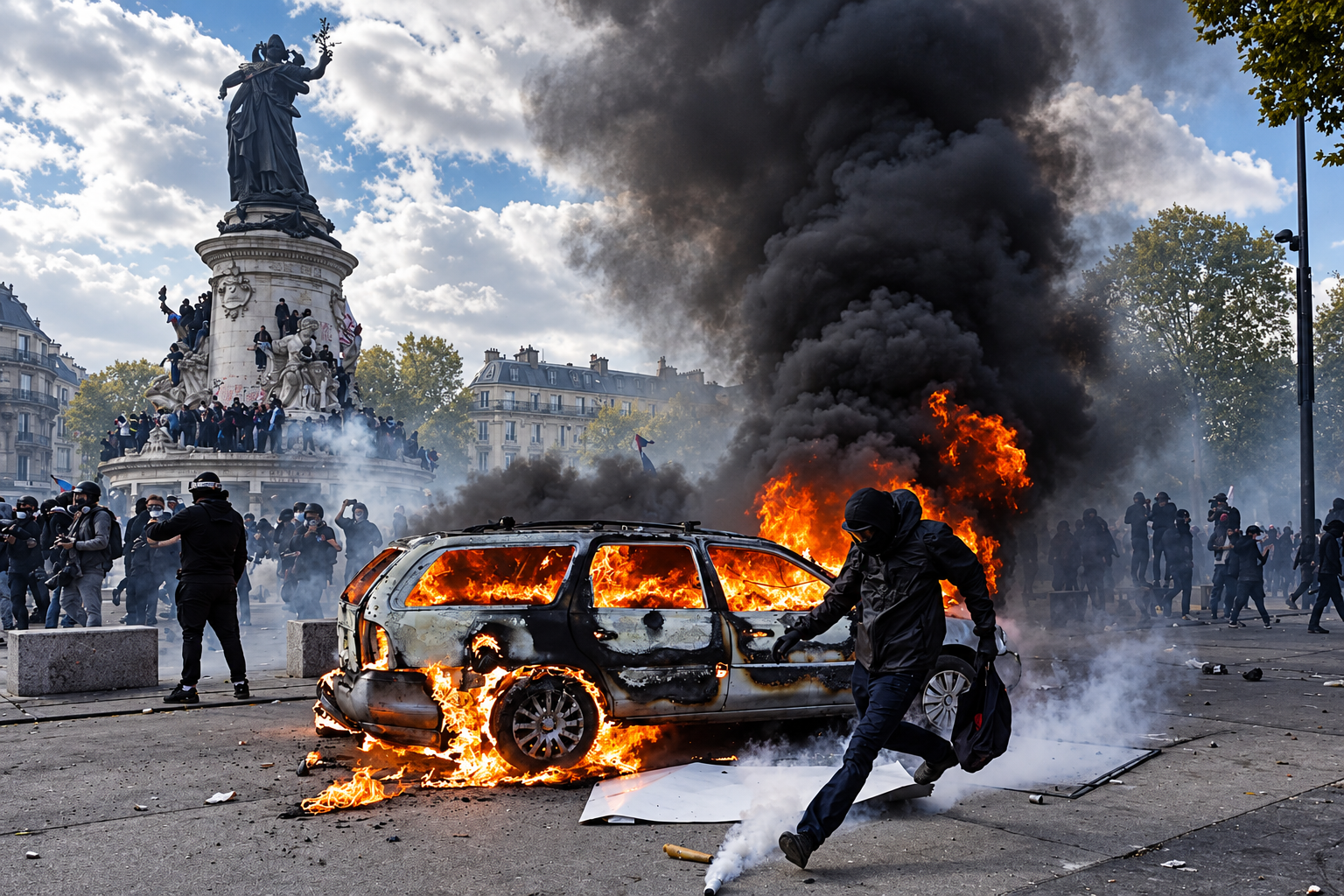 El coste de los daños durante las manifestaciones del 17 de octubre en Francia superará los 1.000 millones de euros, según el Ministerio del Interior