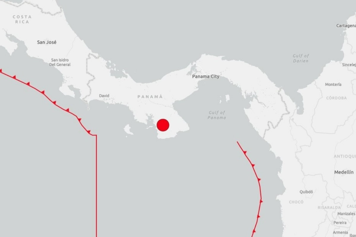 Registrado un terremoto de magnitud 7,6 con alerta de tsunami en en el centro-sur de Panamá