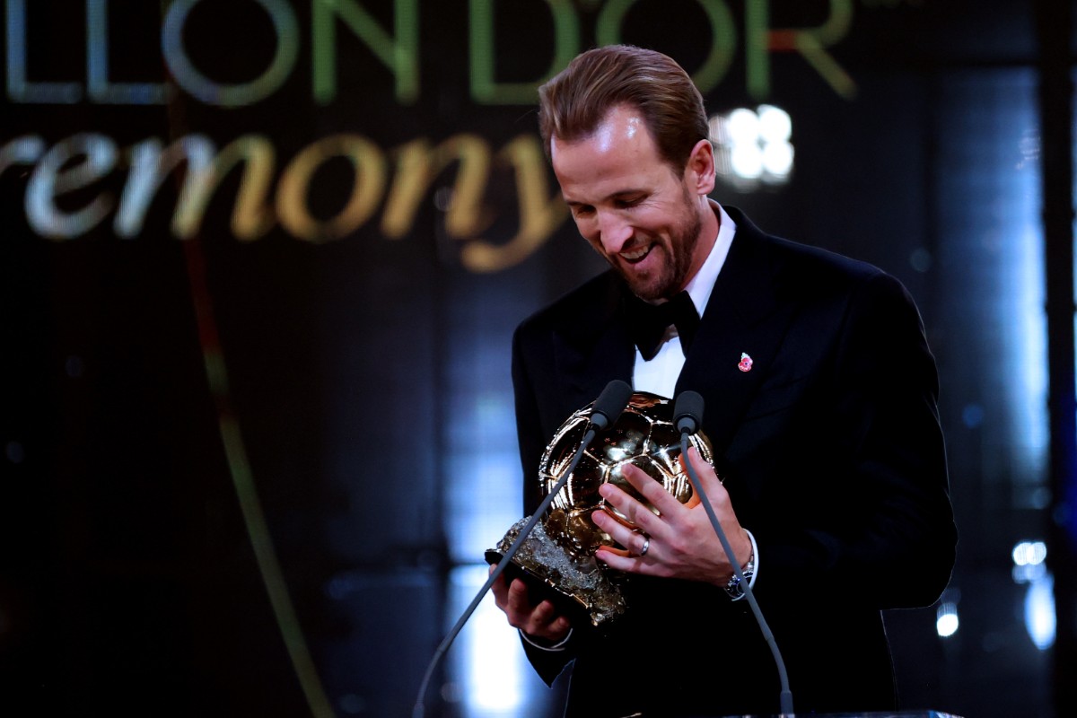 El inglés Harry Kane consigue el Balón de Oro por delante de Mbappé y Lamine