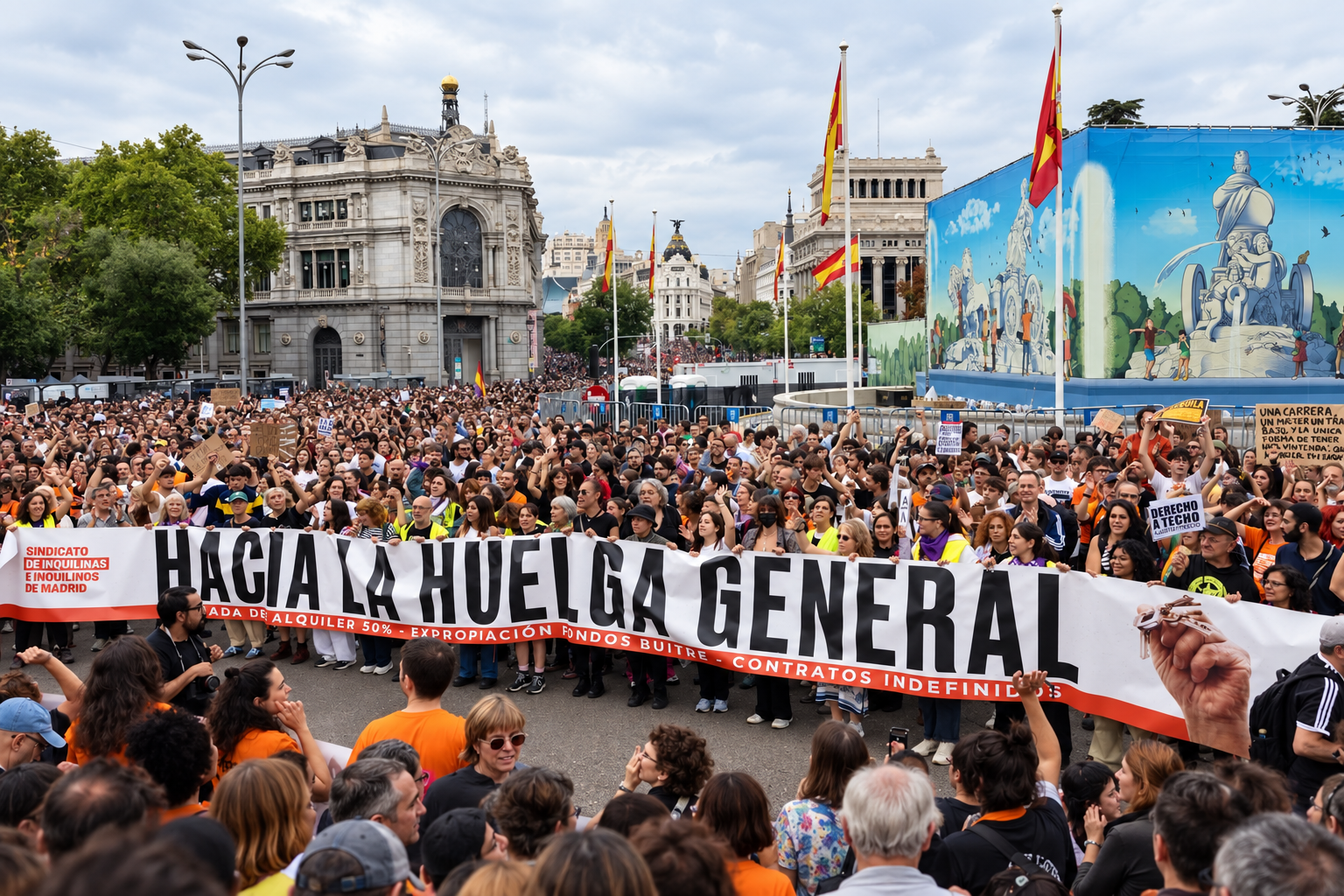 Los sindicatos convocan la primera huelga general en 14 años para el 11 de noviembre, dos días antes del inicio de campaña