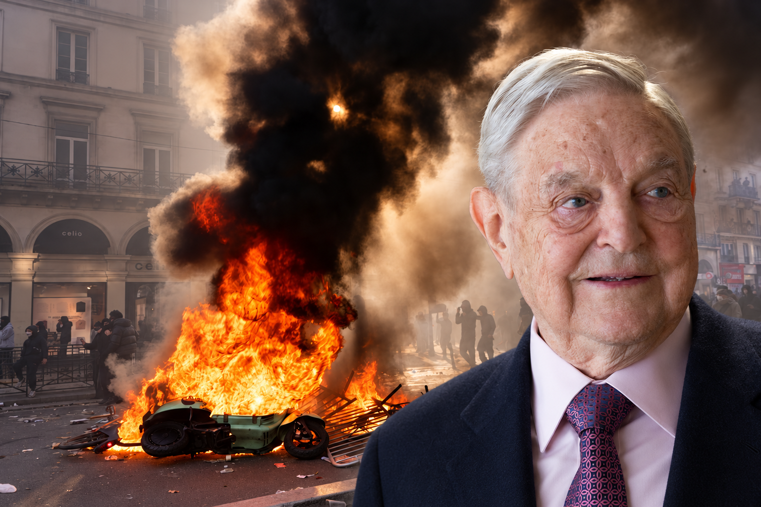 Siete organizaciones implicadas en las protestas violentas de Francia tienen vínculos o han recibido financiación de George Soros